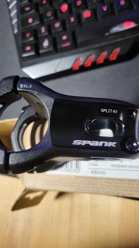 Spank Split Stem 0° 31.8 mm Black Red | Alltricks.com