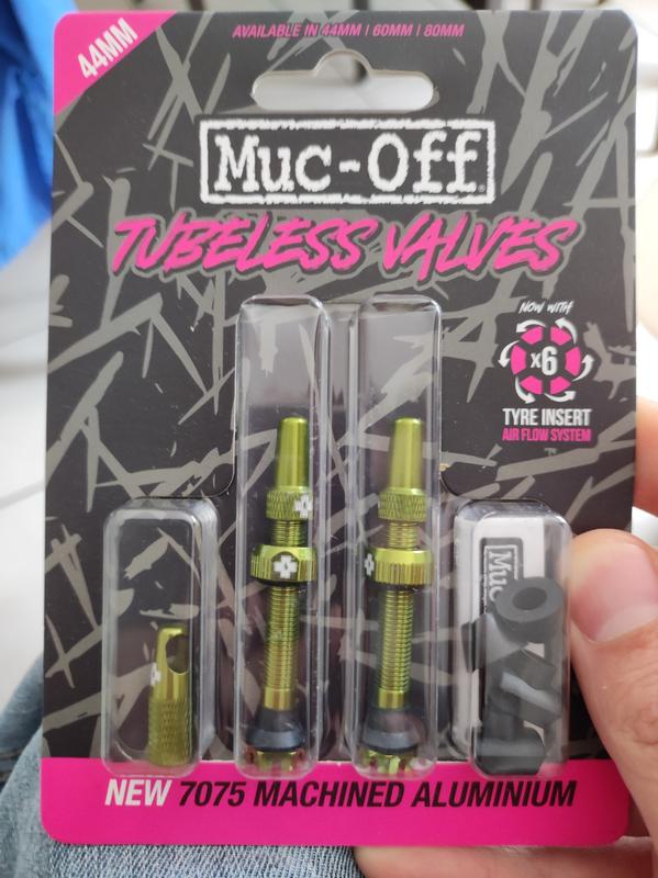 Valves Tubeless MucOff V2 44mm Noir Alltricks.fr