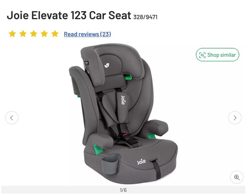 Argos group 2 outlet car seat