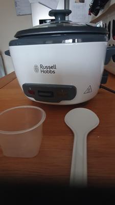 Russell Hobbs 27040 Large Rice Cooker - Up to 14 Servings with Steamer  Basket, M