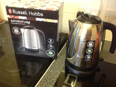 RUSSELL HOBBS Adventure Jug Kettle - Silver - Ennis Electrical