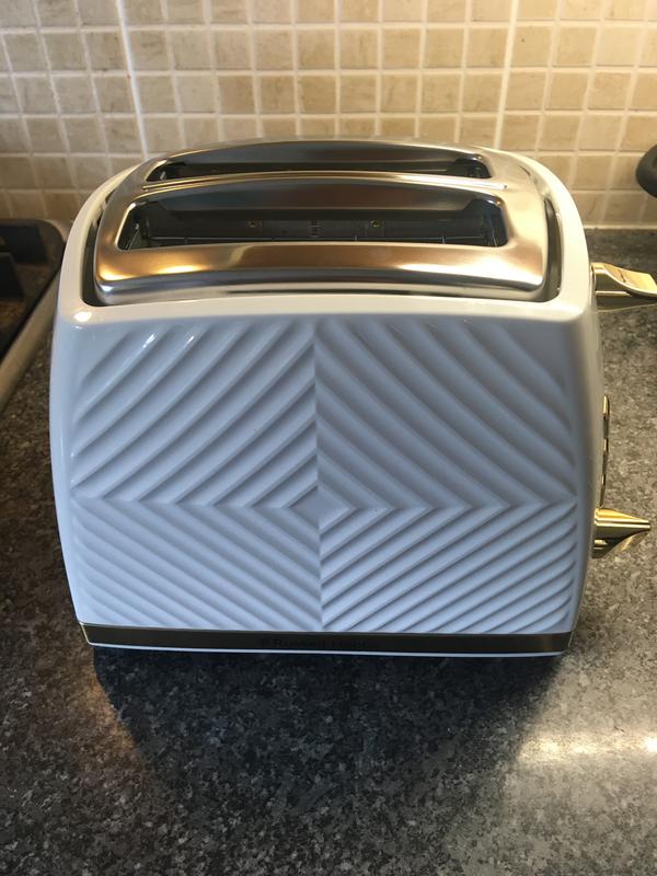 Groove Grey Slice Toaster 26392 Russell Hobbs
