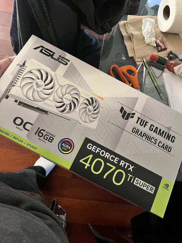 ASUS TUF Gaming GeForce RTX ™ 4070 Ti SUPER 16GB GDDR6X ASUS TUF Gaming GeForce RTX ™ 4070 Ti SUPER 16GB GDDR6X