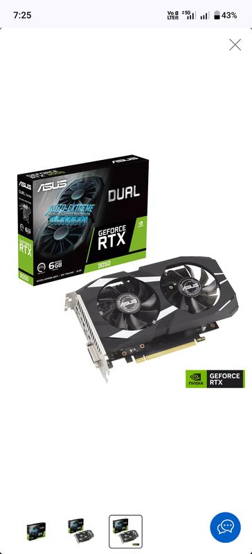 ASUS Dual GeForce RTX™ 3050 OC Edition 6GB GDDR6 | Philippines