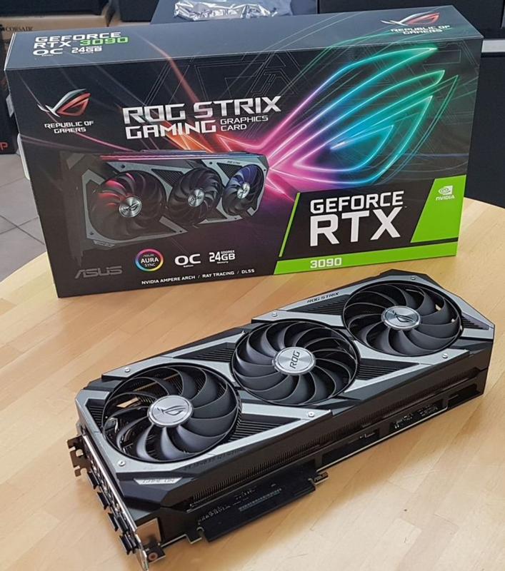 ASUS RTX3090 ROG STRIX GAMING　24GB Placa de Vídeo Asus GeForce RTX 3090 24GB - GDDR6X 384 bits