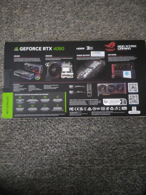 ROG Strix GeForce RTX™ 4060 OC Edition 8GB GDDR6 | Graphics ROG Strix GeForce RTX™ 4060 OC Edition 8GB GDDR6 | Graphics