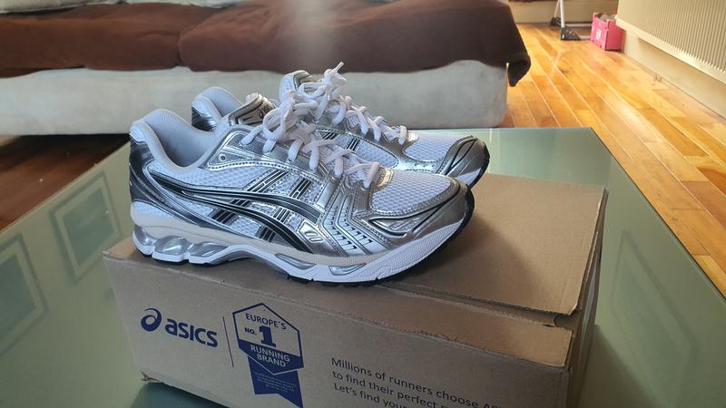 mariacco15様asics gelkayano14denimblue25㎝ asics GEL-KAYANO 14 CREAM/DENIM BLUE（アシックス ゲル-カヤノ