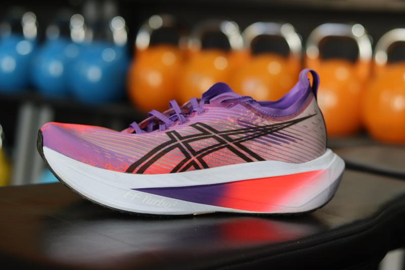 p*o様 アシックス MEGABLAST EDO PURPLE 新品未使用 25 Megablast Running Shoe - Edo Purple/Black - Regular (D