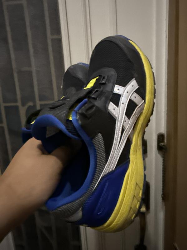 ASICS CP209BOA 青/赤 ダイヤル式　27センチ ウィンジョブ® CP209 BOA® RR2 3E相当 | ブラック×ホワイト