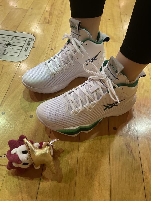 新作人気 バスケ バッシュ スタンダード レギュラー ラスト アシックス Asics ノヴァサージ2 Nova Surge2 White Kale 1061a040 101