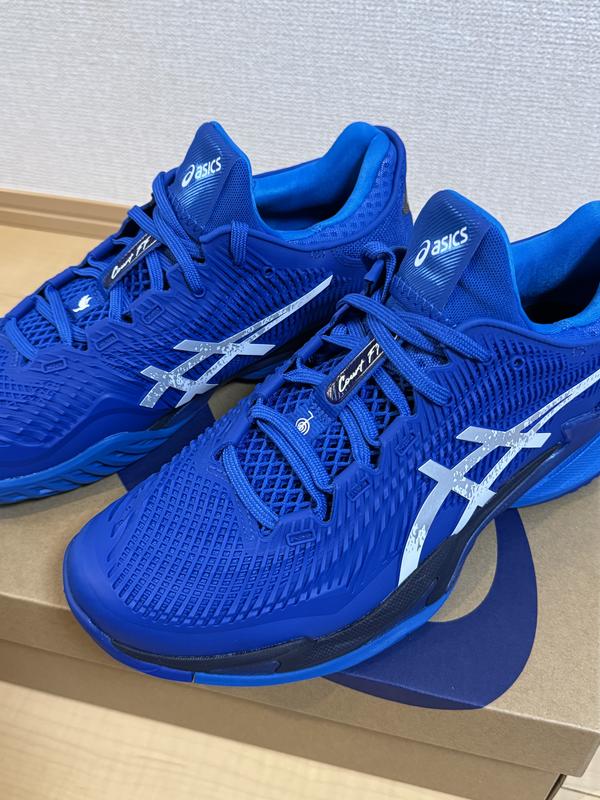 Asics テニスシューズ Court FF 3 スチールブルー AC 28.5 Asics テニスシューズ Court FF 3 スチールブルー OC 28.5