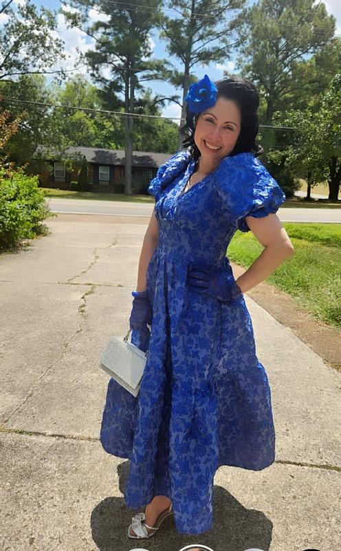 スーツ・フォーマル・ドレス Sister Jane Silver sweeper jacqard dress Rent Sister Jane Silver Dress UK 6 | By Rotation UK