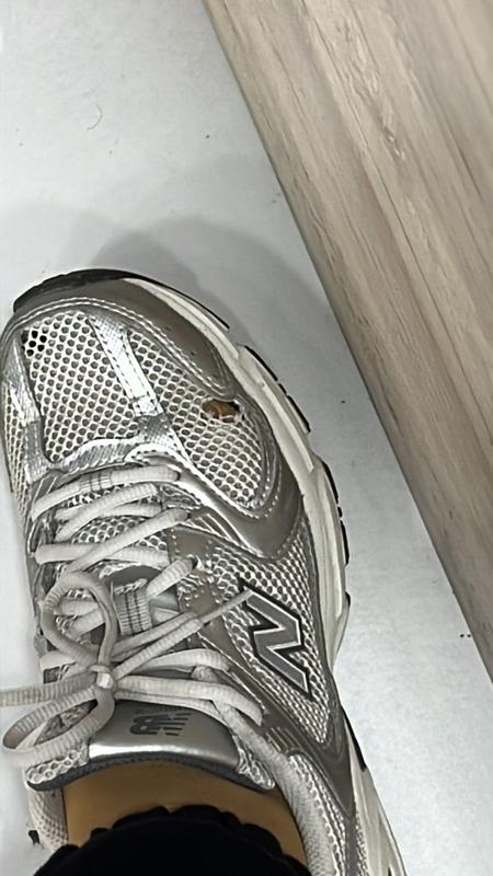 New Balance ♥ 530 White Silver llic New Balance 530 sneakers in white & silver | ASOS
