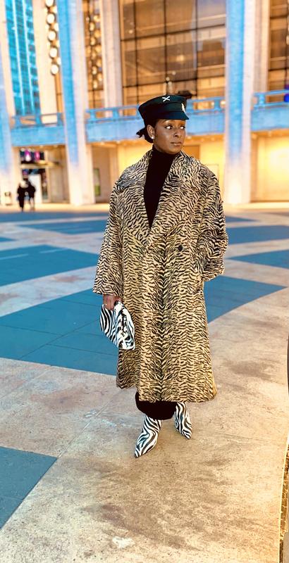 ASOS DESIGN animal print formal coat in brown ASOS
