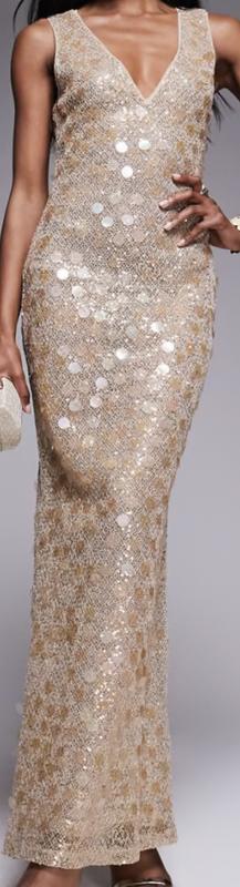 slim fit dress slacks Black And Gold Long Sleeve Embellished Maxi Dress
