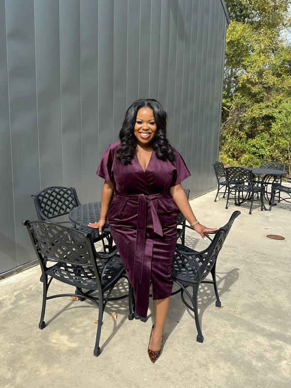 knee length dresses for ladies Rent Asos Design Curve Exclusive Midi Dress With Kimono Sleeve And Tie Waist  In Pleat In Lilac main image 1