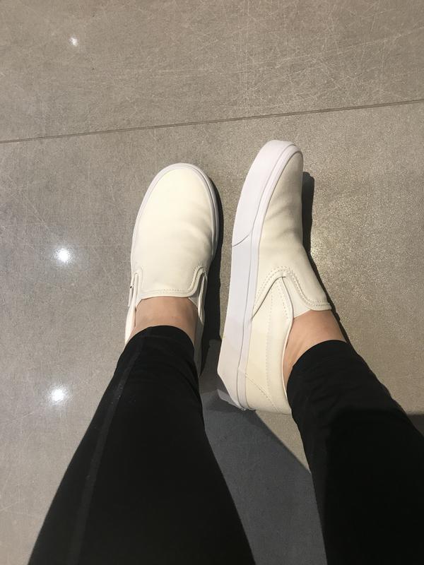 all white van slip ons