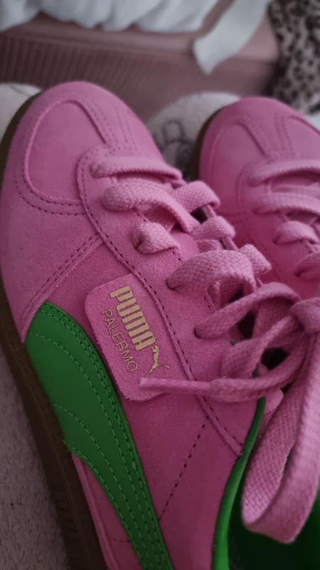 PUMA Palermo Special sneakers in pink and green ASOS