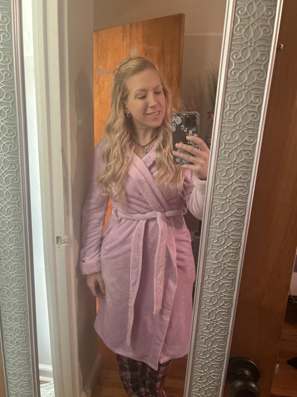 Bath Robe Asos Ladies Dressing Gowns ASOS Heart Print Supersoft Robe In  Pink Lyst