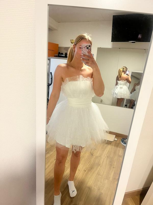 【NOTREemor 】tulle mini dress/ ivory Notre emor tulle mini dress ivory - メルカリ