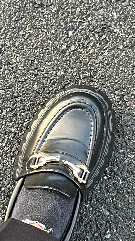ASOS DESIGN Magnus chunky loafers in black