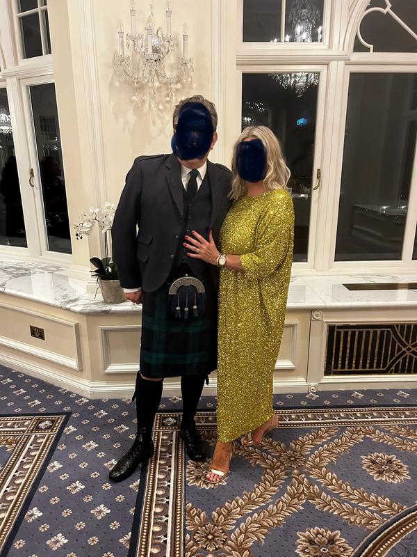 Never Fully Dressed Jem maxi dress in olive sequin | ASOS