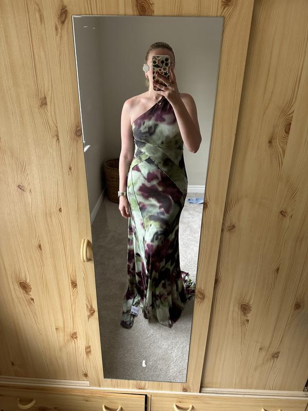 knee length dresses for ladies Tie Dye Sleeveless Maxi Dress Turquoise