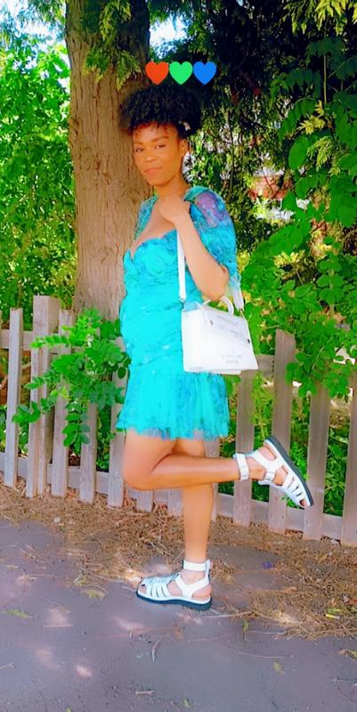 blue floral chiffon puff sleeve ruched bodycon dress Dresses for Women 2024 Short Sleeve Floral Puff Sleeve Shirred Bodycon Dress  Long Maxi Fashion Dress Multicolor at Amazon Women's Clothing store