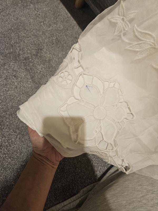 ASOS DESIGN Amelia cutwork embroidered wedding dress with kimono sleeve |  ASOS