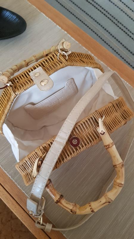 Topshop shell wicker crossbody bag sales