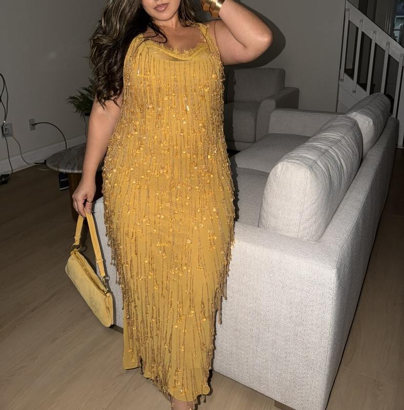 asos mustard midi dress ASOS DESIGN fallen shoulders midi dress with seaming details and tie belt  in mustard gold
