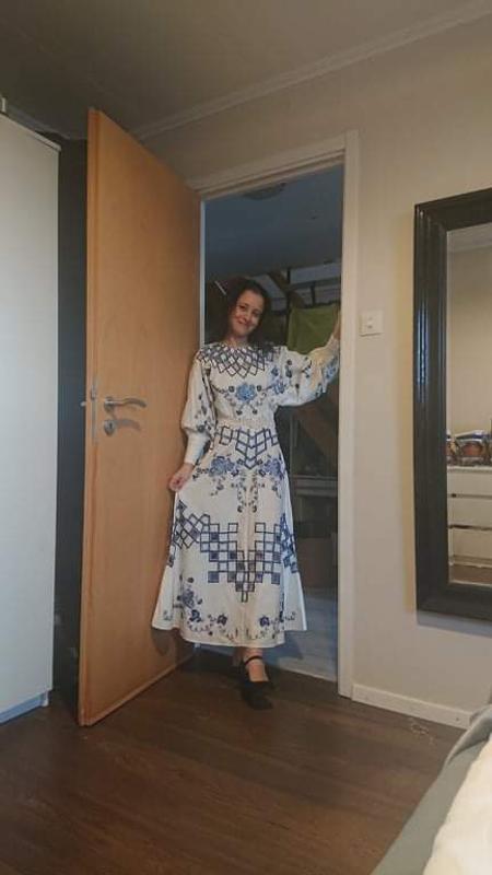 sachin and babi light blue dress Orange Embroidered Shift Dress main image 1