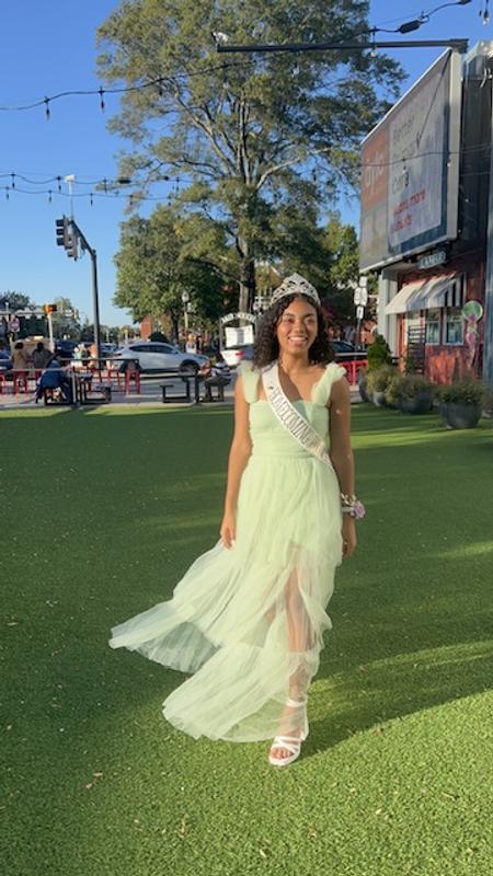 Lace & Beads exclusive off shoulder tulle tiered maxi dress in sage green