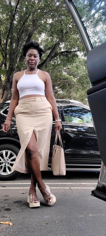 Cuñas transparentes con diseño de tiras cruzadas Teddy de ASOS