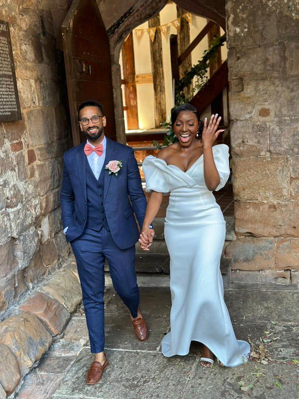 Asos crop top wedding dress hotsell