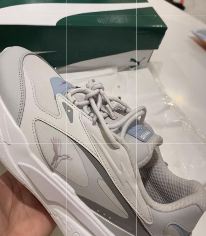 Puma RS Fast High Shine trainers in white ASOS