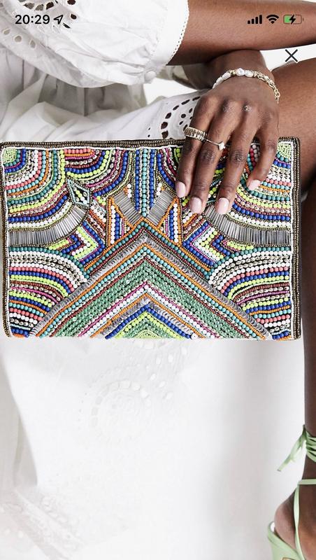 Cleo beaded clutch bag on sale