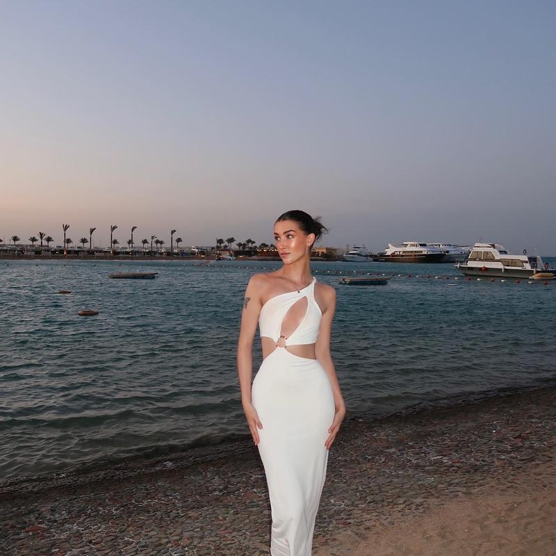 ワンピース sorin Stretchy Rib Cut-out Maxi Dress SORIN（ソリン ）の「Stretchy Rib Cut-out Maxi Dress
