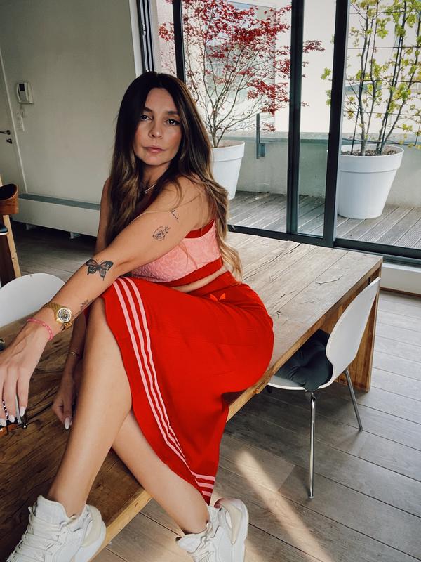 【ADIDAS】Firebird Knit Skirt - Red / IY7280 adidas Adicolor Knit Skirt - Red | Free Shipping with