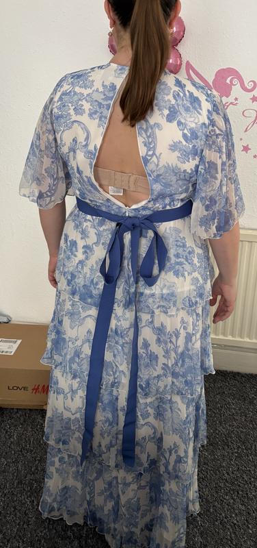 asos design curve kimono pleated maxi dress ASOS DESIGN Curve batwing pleated maxi dress in lilac with green embroidery