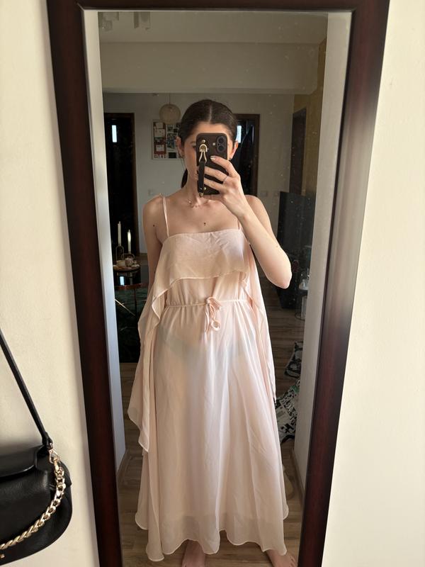 asos pink chiffon dress DESIGN trapeze maxi in soft making it perfect for collection-Rivington Your Complete Guide to Size:5/M-L asos hot pink dress