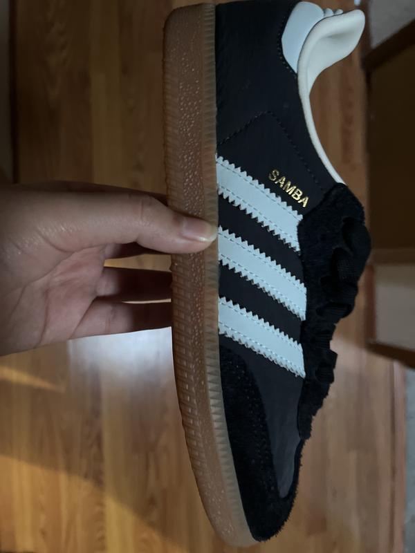 adidas Originals Samba OG sneakers in black and light blue | ASOS