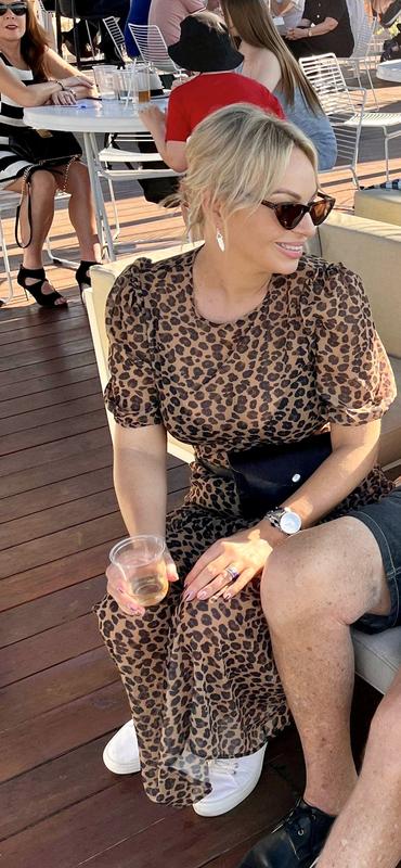 leopard lucia sheer dress Leopard Lucia Midaxi Dress