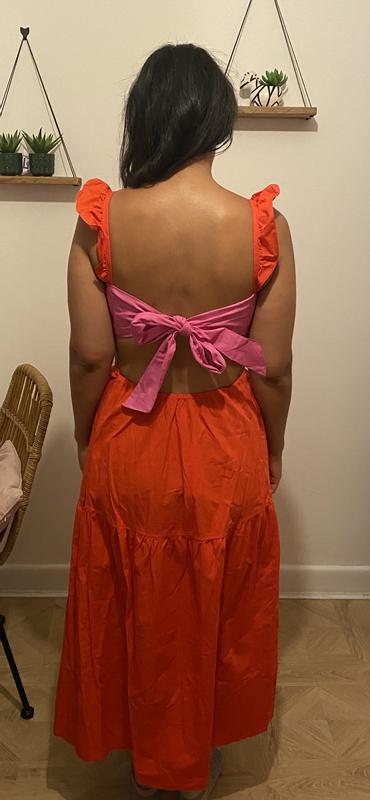 Flounce London long sleeve wrap maxi dress in red velvet - ShopStyle
