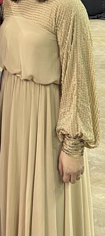 linen dress in winter Winter Linen Dress With Wool Stole by Miski WDW8  The Zaibai