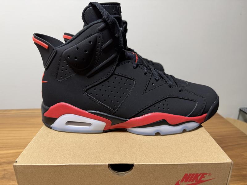 JORDAN BRAND AIR JORDAN 6 RETRO BLACK/LT CRIMSON（ジョーダン