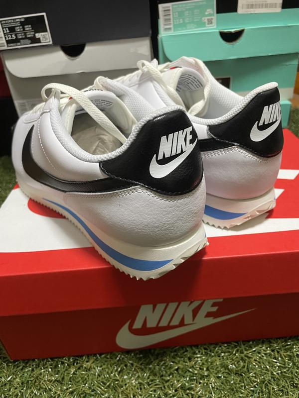 NIKE CORTEZ WHITE/BLACK-LT PHOTO BLUE-SAIL（ナイキ
