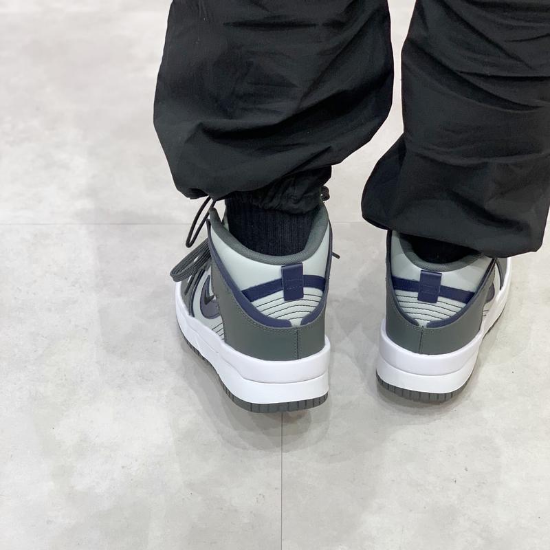 NIKE WMNS DUNK HIGH UP IRON GREY/MIDNIGHT NAVY-BLACK-GREY