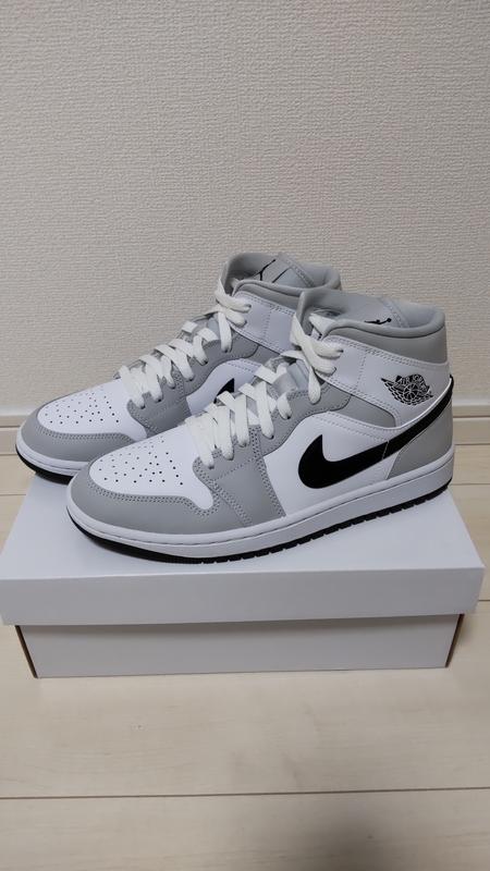 JORDAN BRAND WMNS AIR JORDAN 1 MID GREY FOG/BLACK-WHITE 21HO