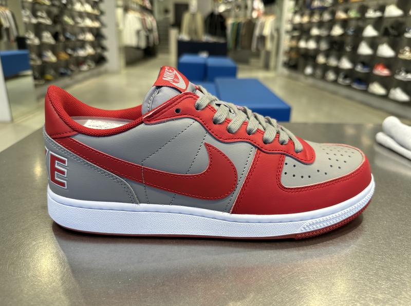 NIKE TERMINATOR LOW MEDIUM GREY/VARSITY RED-WHITE